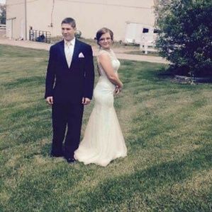 Mint green prom dress